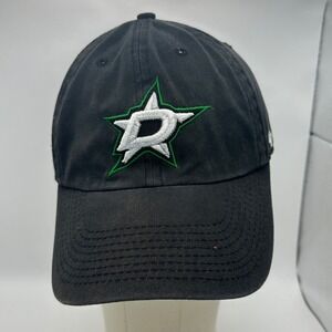 Dallas Stars NHL Hat Black 47 Brand Clean Up Adjustable Baseball Cap Twill OSFM